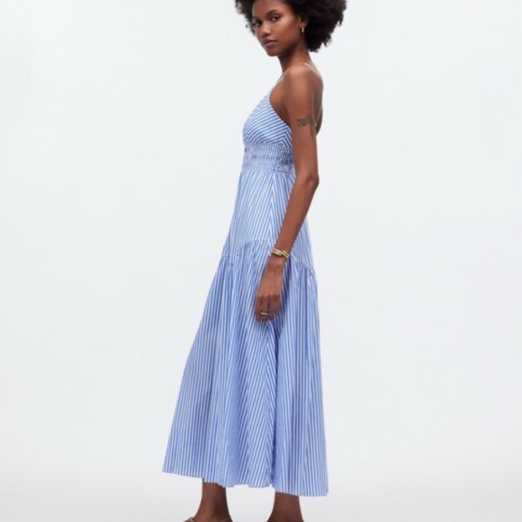 Madewell Empire Waist Tiered Maxi Dress In Stripe - Picture 3 of 13